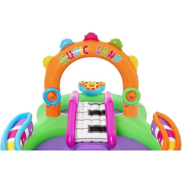 Bestway 53117 Sing and Splash Uppblåsbart vattenlekcenter, 2,95 m x 1,9 m x 1,37 m
