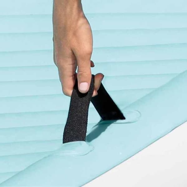 Intex Uppblåsbar fåtölj blå 310x183 cm vinyl, uppblåsbar matta, poollounge, flytande fåtölj, matta 93768