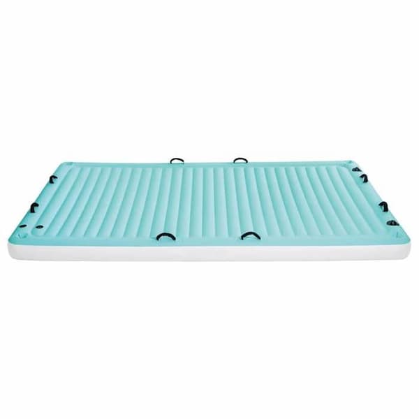 Intex Uppblåsbar fåtölj blå 310x183 cm vinyl, uppblåsbar matta, poollounge, flytande fåtölj, matta 93768