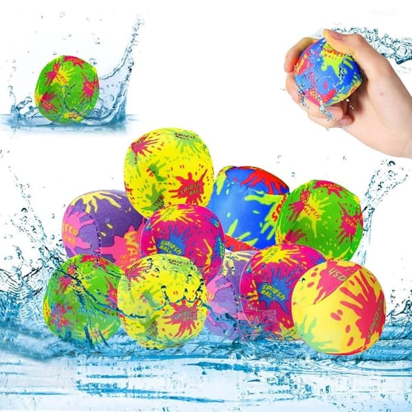Lollanda Återanvändbara Vattenballonger , Mjuka och Miljövänliga för Strand, Pool och Sommarlek för Barn och Husdjur 40PCS