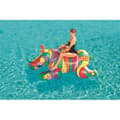 Miniatyrbild 2 av 2: Ridbar uppblåsbar boj - BESTWAY - Fashion Pop Rhino - Med handtag - 201 x 102 cm - PVC
