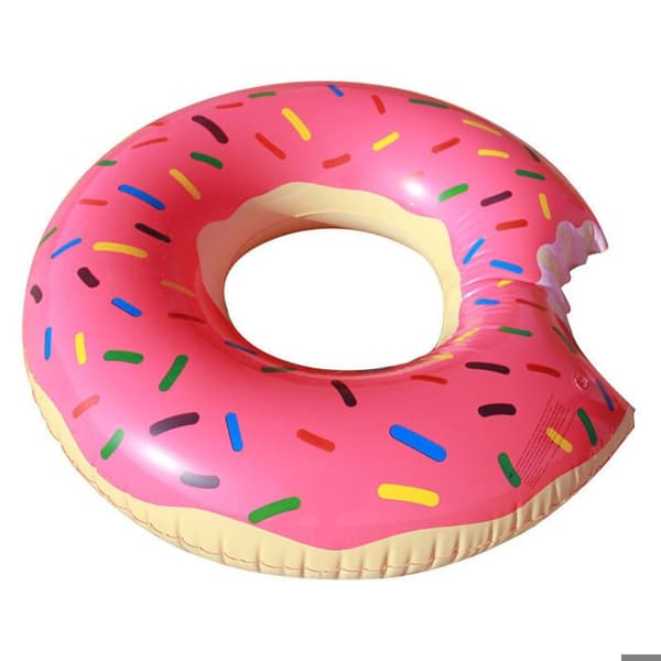 Boue Donuts Simring för Simning, Bått och Vattenleksak, Uppblåsbar Badhus för Vuxna och Barn PZCC
