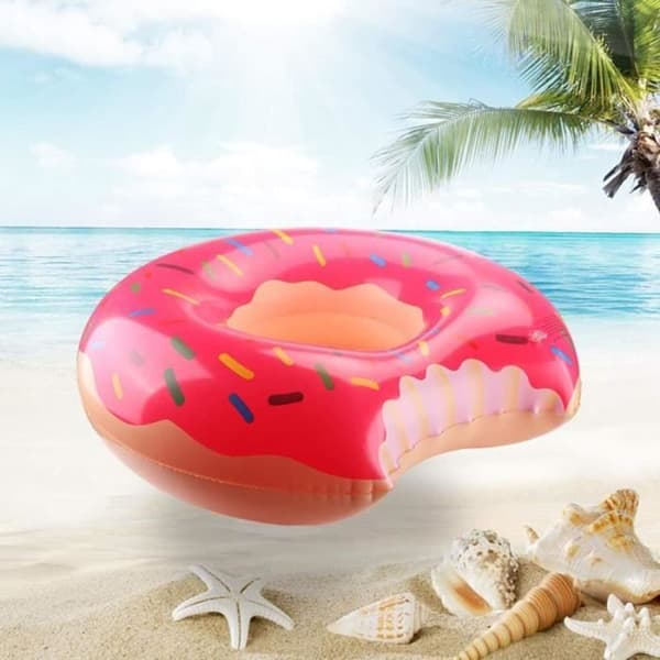 Uppblåsbar simring, donut, flytande, uppblåsbar donut, uppblåsbara poolflottörer, uppblåsbart flytande, poolleksak [783]