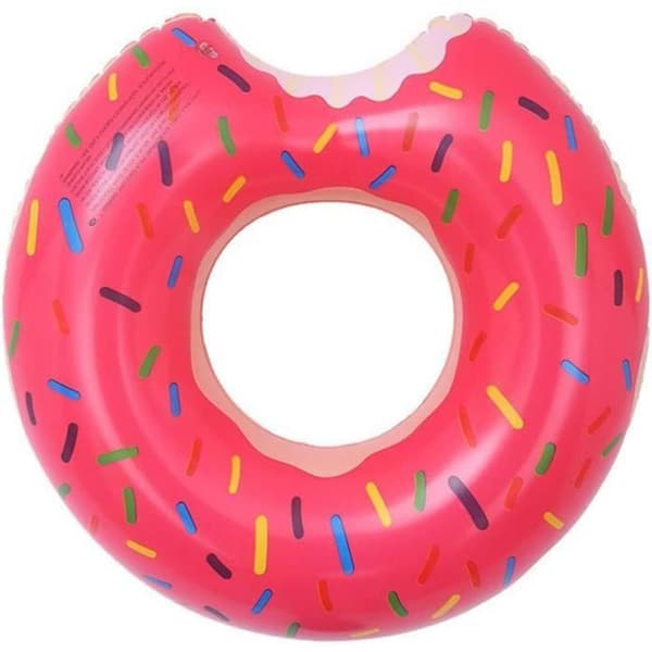 Uppblåsbar simring, donut, flytande, uppblåsbar donut, uppblåsbara poolflottörer, uppblåsbart flytande, poolleksak [783]