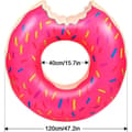 Miniatyrbild 3 av 4: Bouée Donut Runt simringar Roligt Donut-formad badleksak 120cm för vuxna och barn Sommarfloat vattenleksak A212