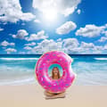 Miniatyrbild 3 av 3: Donuts Boj, Simring Sommarboj Vattenleksak Boj för simbassäng