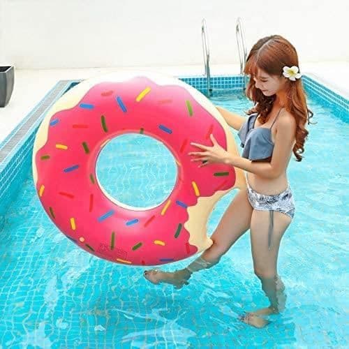 Hammock, Poolmadrass, Poolboja, Uppblåsbar Simring Donut Pool Flottör för Barn Vuxna PVC Material A180