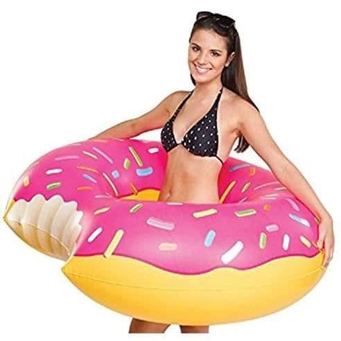 Hammock, Poolmadrass, Poolboja, Uppblåsbar Simring Donut Pool Flottör för Barn Vuxna PVC Material A180