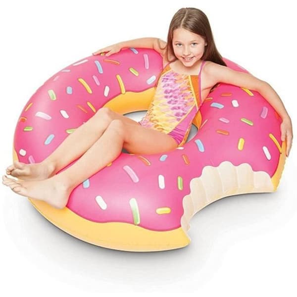 Hammock, Poolmadrass, Poolboja, Uppblåsbar Simring Donut Pool Flottör för Barn Vuxna PVC Material A180