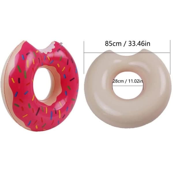 HFJKFW - Uppblåsbar simring, donut, flytande uppblåsbar donut, flytande poolflytare, uppblåsbar flytare Pisc[118]