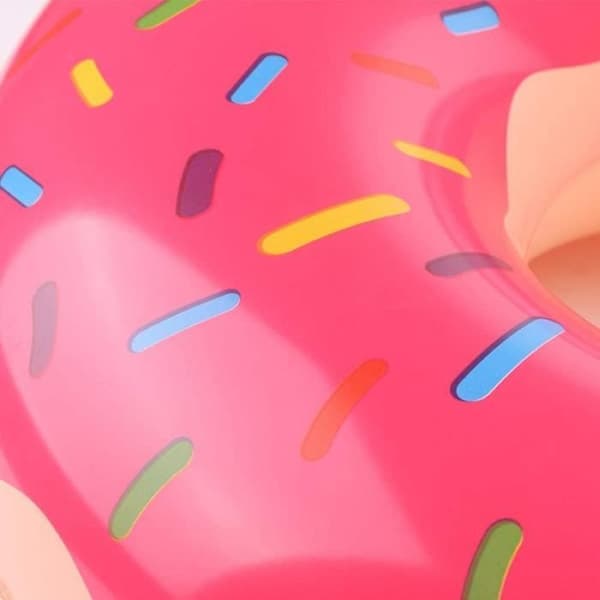 HFJKFW - Uppblåsbar simring, donut, flytande uppblåsbar donut, flytande poolflytare, uppblåsbar flytare Pisc[118]