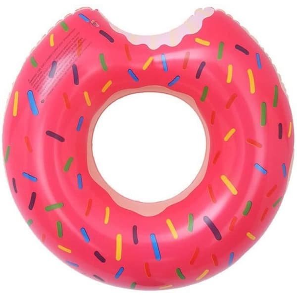 HFJKFW - Uppblåsbar simring, donut, flytande uppblåsbar donut, flytande poolflytare, uppblåsbar flytare Pisc[118]