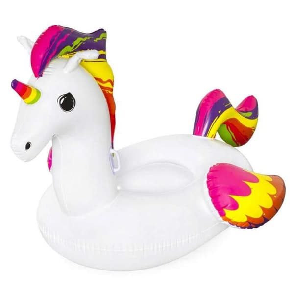 BESTWAY Unicorn XXL åktur på flottör 224 x 164 cm