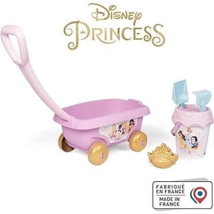 Smoby - Disney Princesses - Strandvagn med hink + tillbehör -