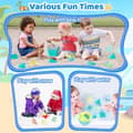 Pikkukuva 5 / 6: OBOSOE Beach Toy Set, 18-osainen hiekkalaatikkosetti taitettavalla ämpärillä – Hiekkalinnasetti 1-5-vuotiaille lapsille