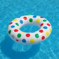 Miniatyrbild 3 av 3: Giant Round Inflatable Buoy med Prickar 91cm Multicolor för Barn och Vuxna Pool eller Strand