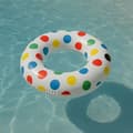 Miniatyrbild 2 av 3: Giant Round Inflatable Buoy med Prickar 91cm Multicolor för Barn och Vuxna Pool eller Strand