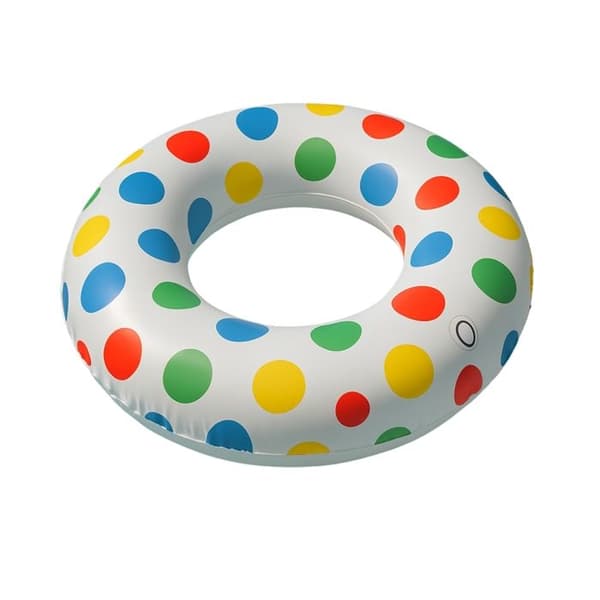 Giant Round Inflatable Buoy med Prickar 91cm Multicolor för Barn och Vuxna Pool eller Strand