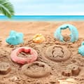 Miniatyrbillede 5 af 6: Bomclap strandsæt, farverigt strandlegetøj med 17 dele, sandslotsæt og sommerlegetøj til børn (1-5 år)
