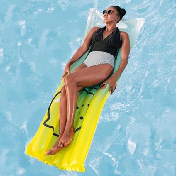 Poolmadrass - BESTWAY - Citron Fresh Squeezed - 170 cm x 54 cm x 15 cm - Gul - PVC