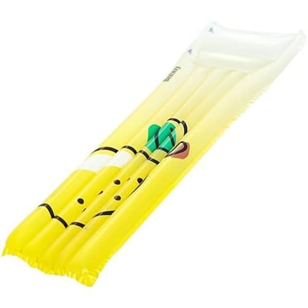 Poolmadrass - BESTWAY - Citron Fresh Squeezed - 170 cm x 54 cm x 15 cm - Gul - PVC