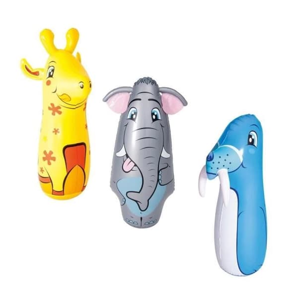 Set med 3 Bestway uppblåsbara djurfigursmodeller - multicolor aleatorio - 3 år gammal