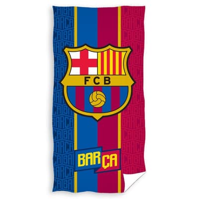 FC Barcelona Crest Velour Beach Towel