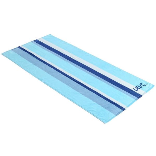 Urban Beach Stripe Cotton Towel Blue/Aqua Blue/White One Size