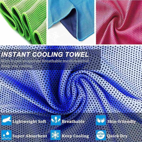 Træningshåndklæde Køling Ultra Absorbent Hurtigttørrende håndklæde Blødt mikrofiber