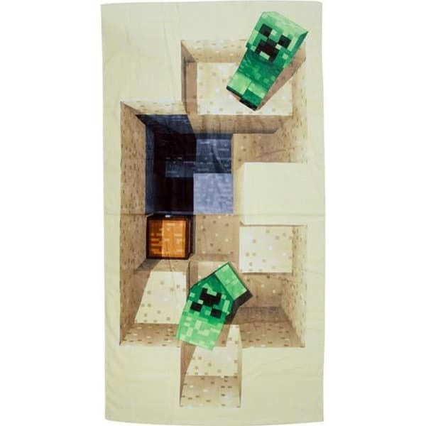 Servett - MINECRAFT - Förlora servetten - Gul - Naturlig - Rektangulär