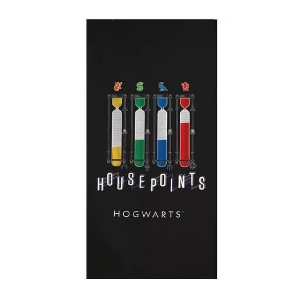 Harry Potter Housepoints Handduk, Strandhandduk 70x140 cm (Snabbtorkande)AYM111638, Harry Potter snabbtorkande strandhandduk