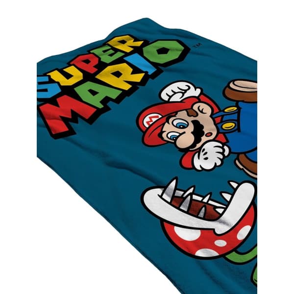 Super Mario Jumping Cotton Beach Towel