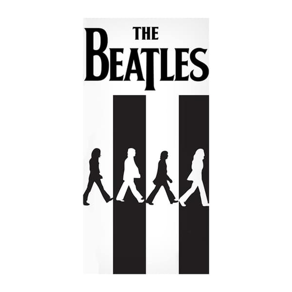 The Beatles Abbey Road Badlakan i bomull Black/White One Size