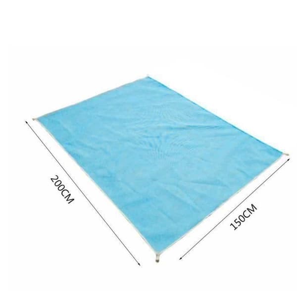 RA12900-SHOP-STORY - XXL Anti-sand strandhandduk 200 x 150 cm - Blå BLÅ