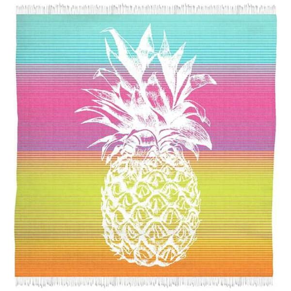 Strandhåndklæde Secaneta Fouta 170 x 170 cm Dobbelt Ananas