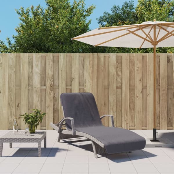 vidaXL strandhåndklæder 2 stk. 75x200 cm 400 GSM stof antracitgrå -  Strandhåndklæder