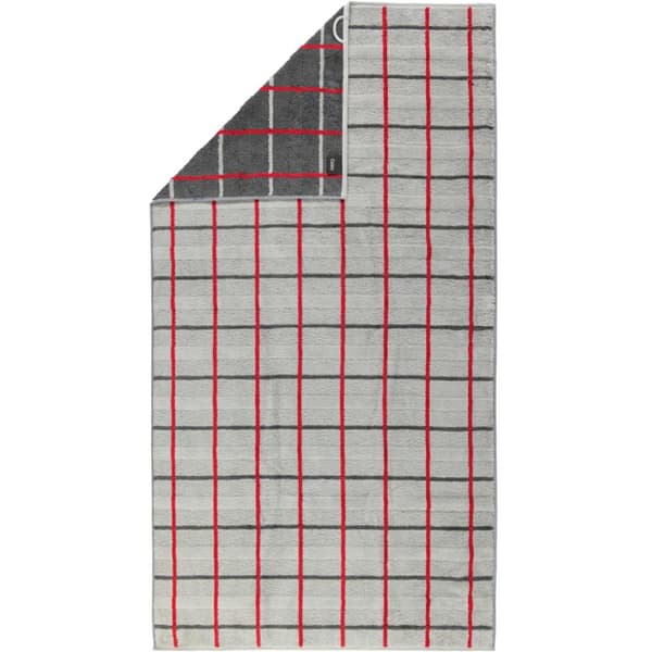 Fyrkantig strandhandduk 80x200 antracitröd 72 frotté 560g/m2 100% Cawoe bomull