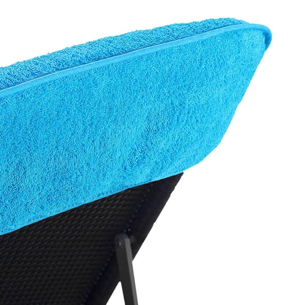 The Living Store Rantapyyhkeet 2 kpl turkoosi 60x135 cm kangas 400 GSM - Rantapyyhkeet