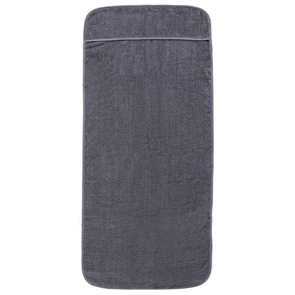 The Living Store Badhanddukar 4 st antracit 60x135 cm tyg 400 gsm -  Strandhanddukar