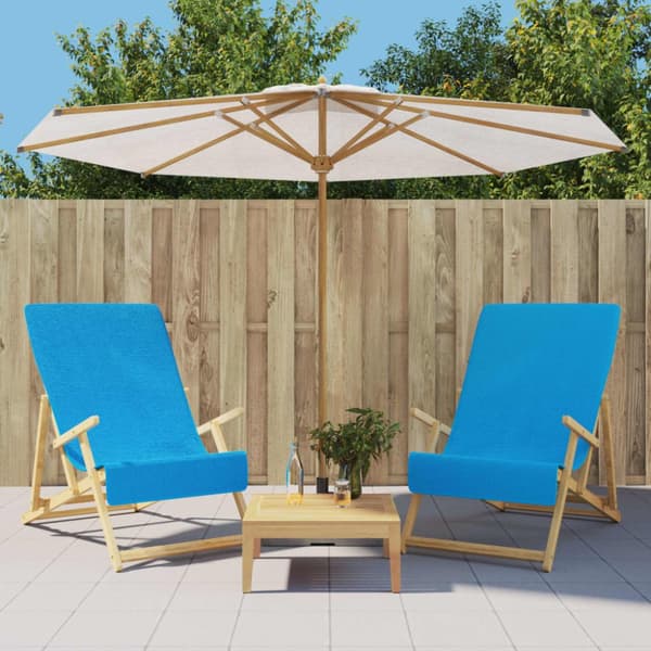 Strandhåndklæder - Living strandhåndklæder 2 stk. 60x135 cm 400 GSM stof turkis