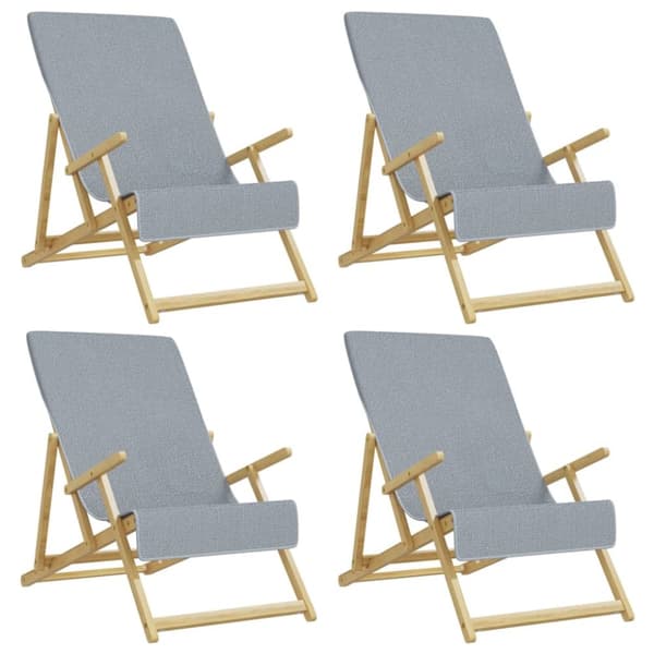 Strandhanddukar - Living Badhanddukar 4 st grå 60x135 cm tyg 400 gsm