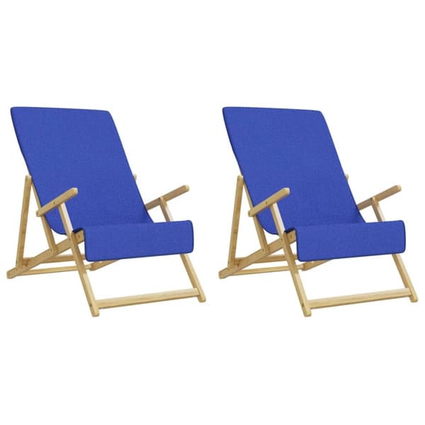 Badhanddukar 2 st kungsblå 60x135 cm tyg 400 gsm - Strandhandduk - Strandhanddukar - Home & Living