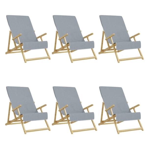 Badhanddukar 6 st grå 60x135 cm tyg 400 gsm - Strandhandduk - Strandhanddukar - Home & Living
