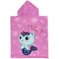 Miniatyrbild 3 av 3: Badduksponcho med luva Gabby's Dollhouse Rosa 50 x 115 cm