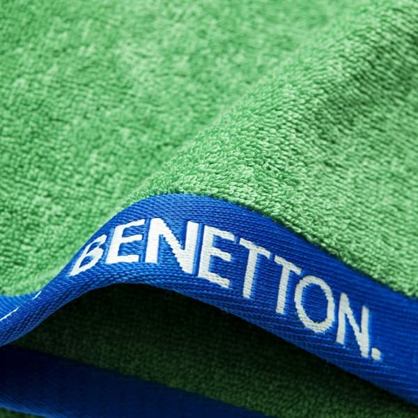 Strandhåndklæde Benetton Rainbow Grøn (160 x 90 cm)