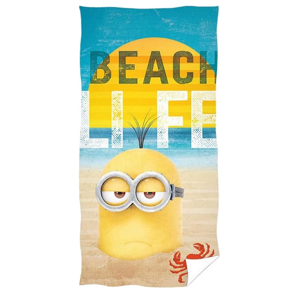 Minions Kevin Beach Towel Yellow/Blue/White One Size
