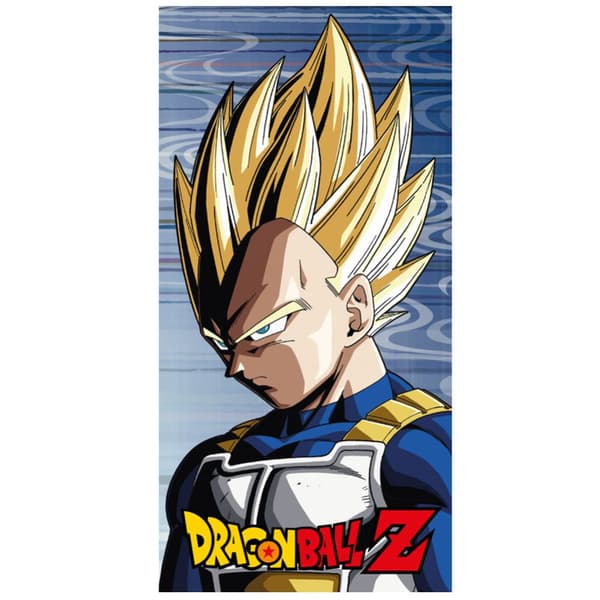 Dragon Ball Z Vegeta Beach Towel Blue/Yellow/Red One Size
