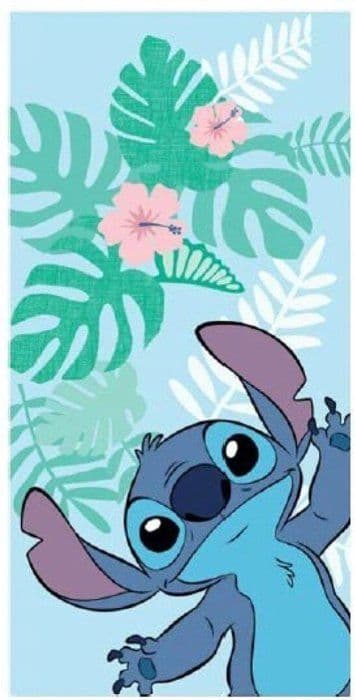 LILO &amp; STITCH - Stitch - Strandhandduk / Strandhandduk 100% Polyester - 70x140cm AYM048
