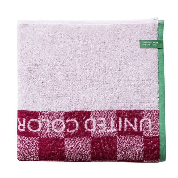 Strandhåndklæde Benetton Kids Rød 100% bomuld 140 x 70 cm