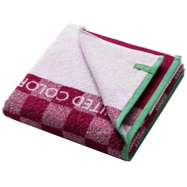Strandhåndklæde Benetton Kids Rød 100% bomuld 140 x 70 cm